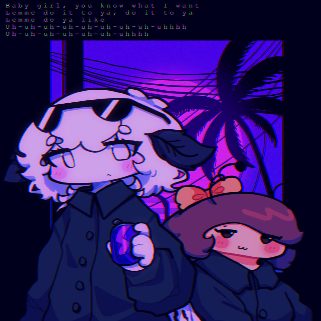 i tried out the vaporwave aesthetic wit both of them and i think it looks pretty swag !!