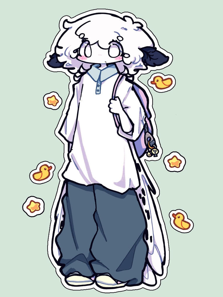 i think she looks super cute in her school fit :3